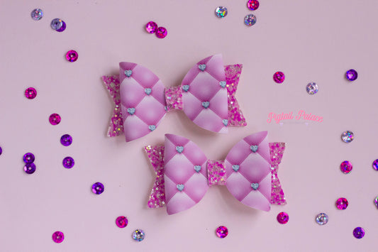 Royalty Collection: Lilac Crystal Tufted Set